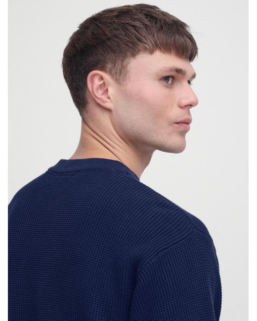 Solid Pullover Hami in Blue für Herren