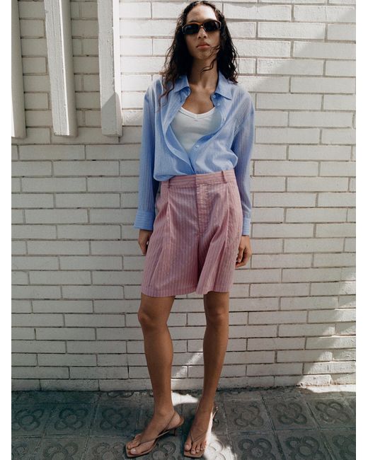 Mango Blue Bluse Belize