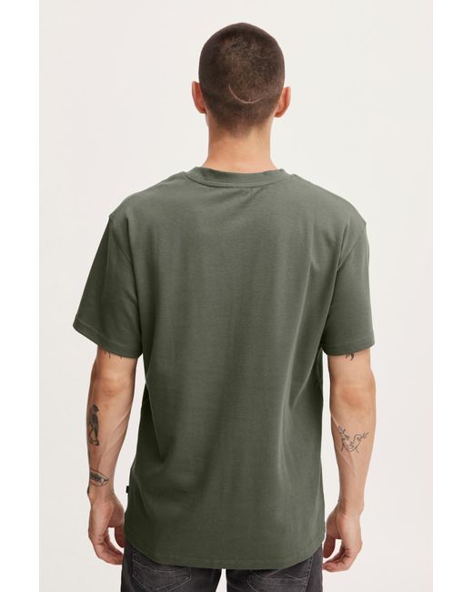 Solid T-Shirt Danton in Green für Herren