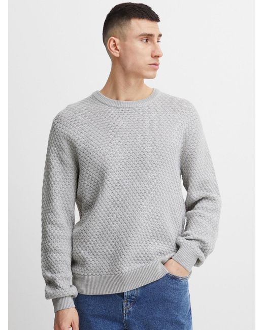 Solid Pullover Clive in Gray für Herren