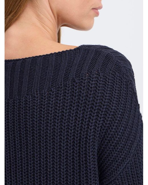 Oxmo Blue Strickpullover Oxfkanna