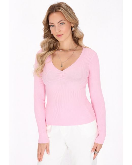 faina Pink Pullover Comfortable