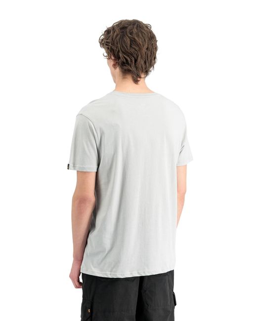 Alpha Industries Shirt Basic Logo in White für Herren