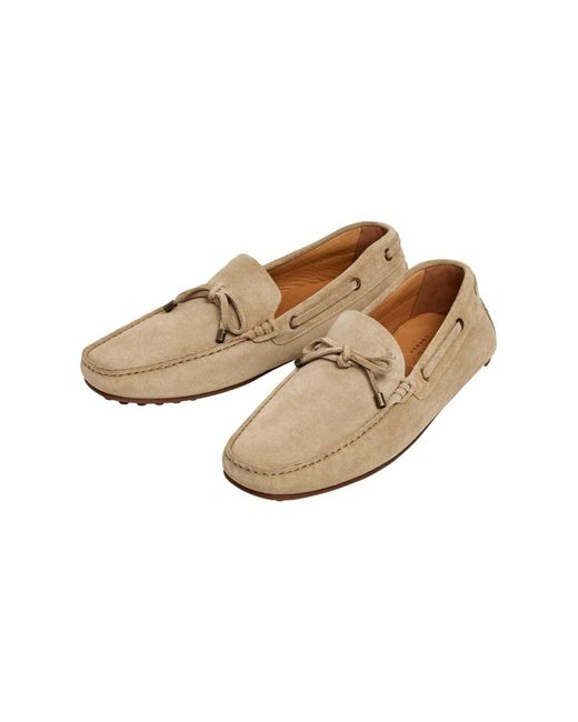 Hackett Mokassins Driver Laces in Natural für Herren