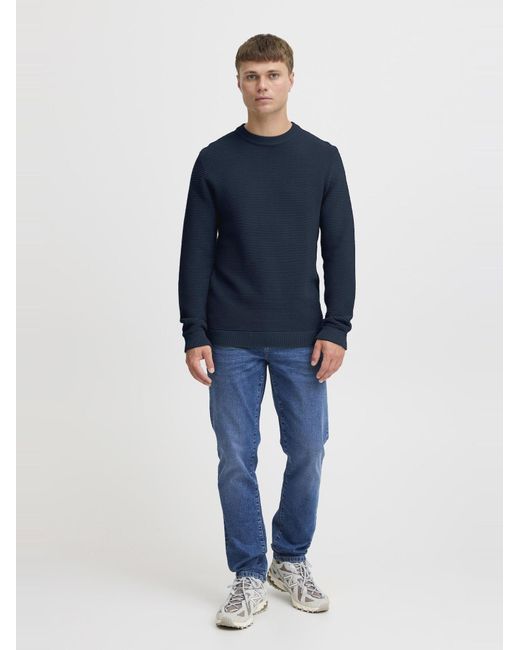 Solid Pullover Valencia in Blue für Herren
