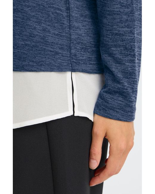 Fransa Blue Pullover Emmie