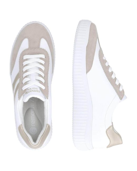 Remonte White Sneaker Low Basic