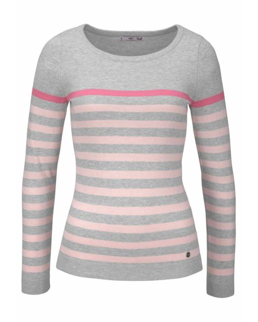 AJC Gray Streifenpullover