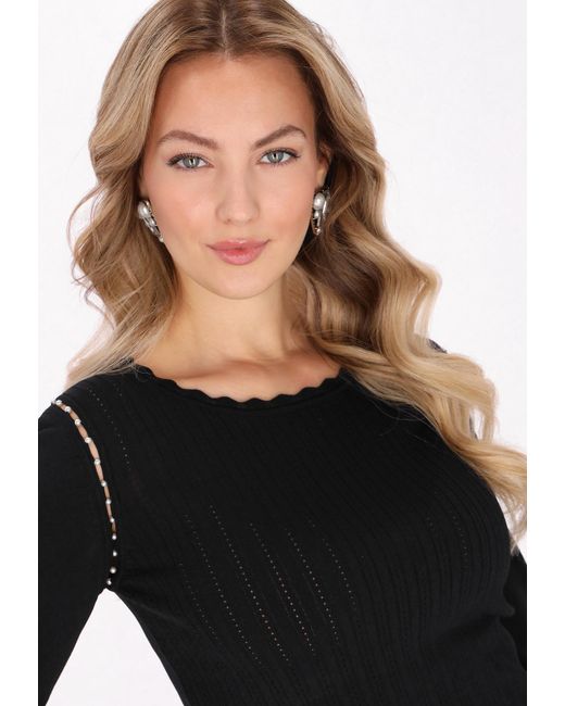faina Black Pullover