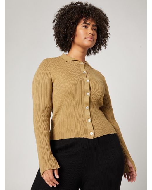 A LOT LESS Natural Strickjacke 'Ruby'
