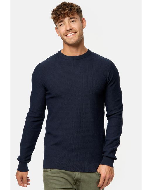 INDICODE Pullover Lourdes in Blue für Herren