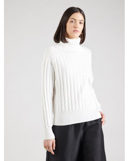 Comma, White Pullover