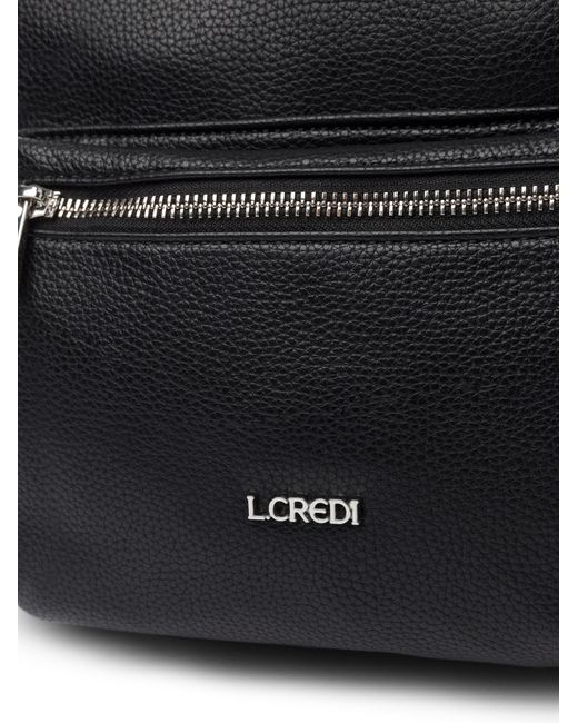 L. CREDI Black Rucksack Budapest