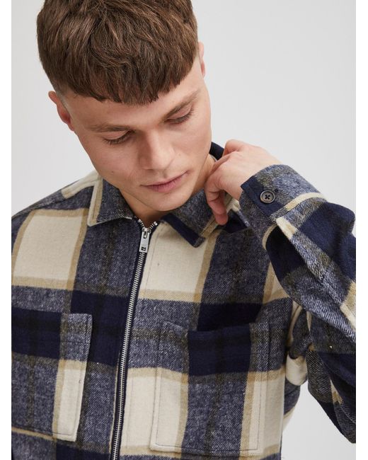 Solid Übergangsjacke Gideon in Blue für Herren