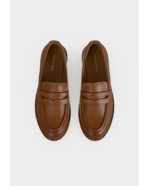 Anna Field Brown Slipper