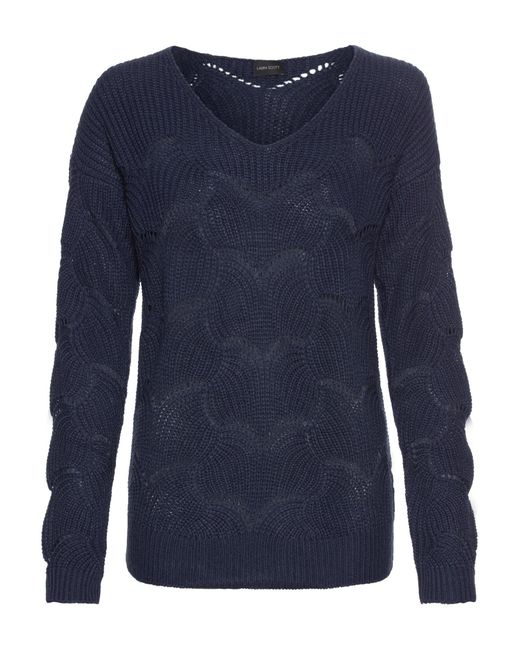 Laura Scott Blue Pullover