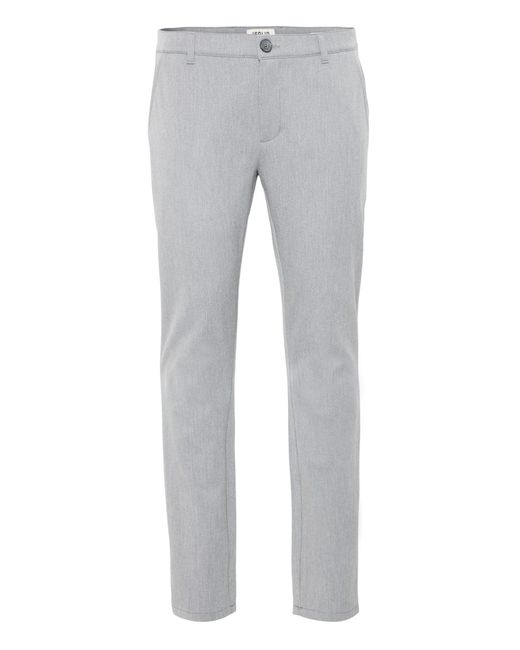 Solid Chinohose Frederic in Gray für Herren