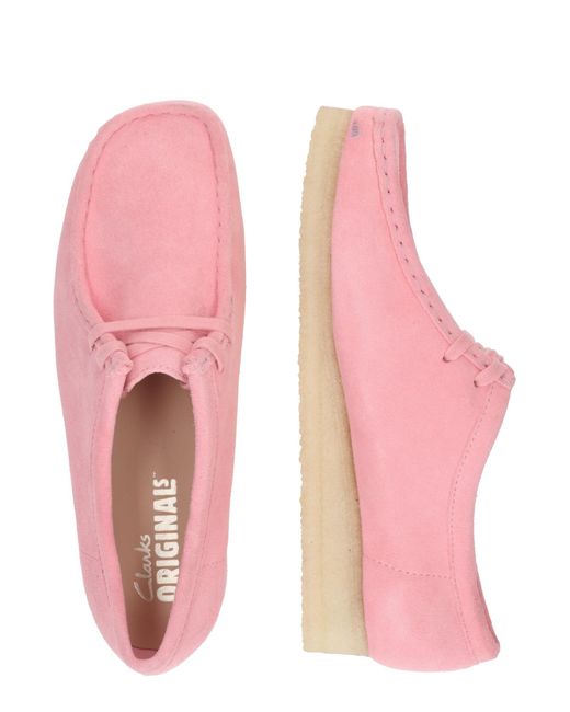 Clarks Pink Slipper Wallabee