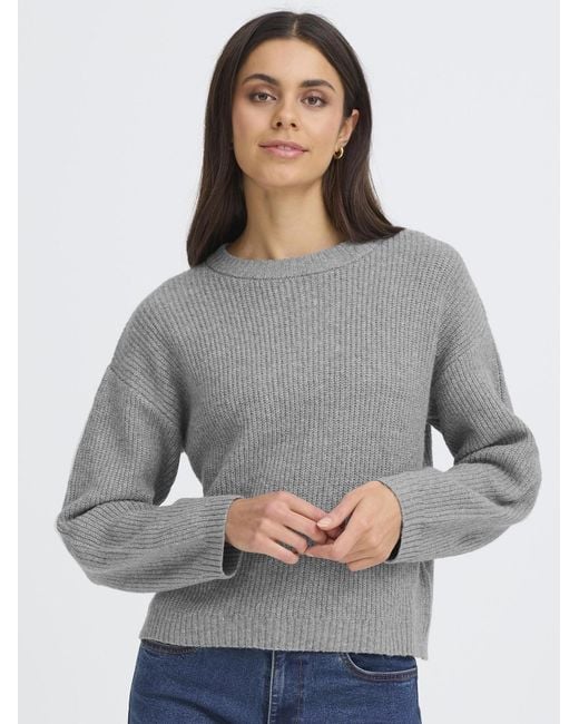 Oxmo Gray Strickpullover