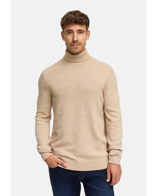INDICODE Pullover Inmargous in Natural für Herren