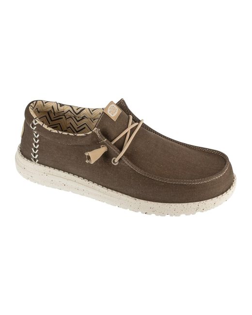 HeyDude Slipper Wally in Brown für Herren