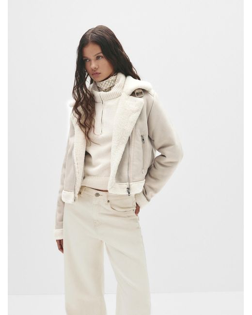 Pull&Bear White Jacke