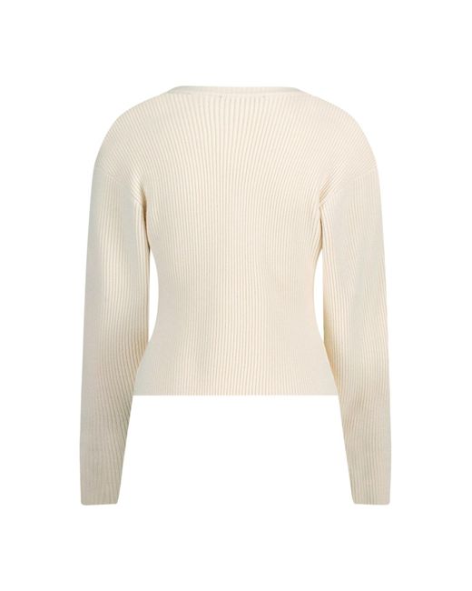 Zero Natural Pullover Mit Perlen