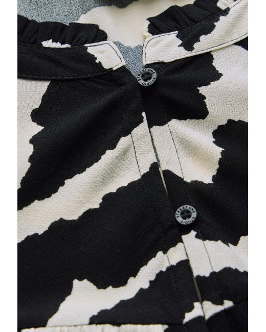 STREET ONE STUDIO Black Gemustert Tunika