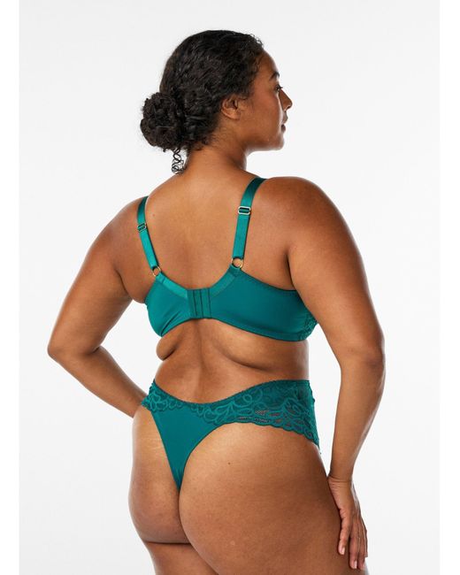 Devoted By Zizzi Blue String Lingrid