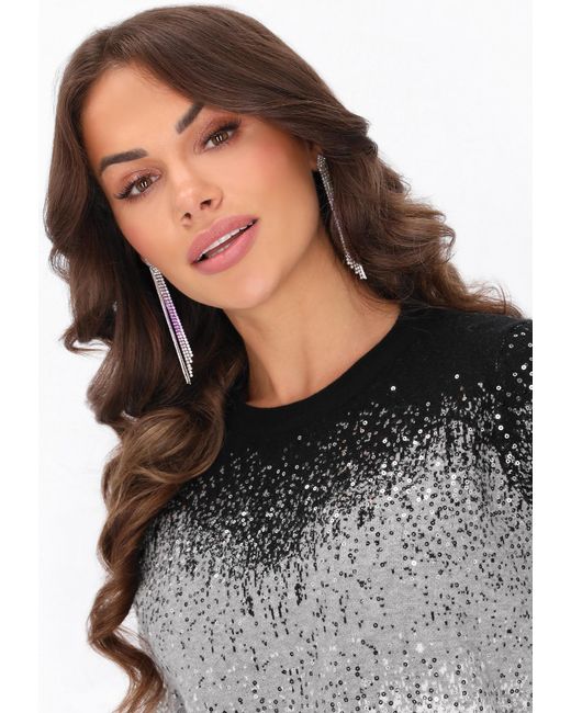 faina Black Pullover