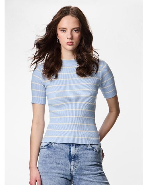 Pieces Blue Pullover