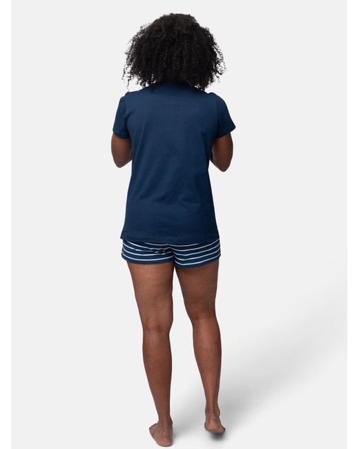 greenjama Blue Schlafshirt Single Jersey