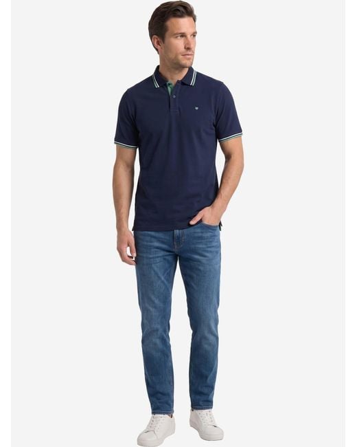 Redmond Shirt Basic in Blue für Herren