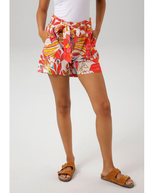 Aniston CASUAL Red Short