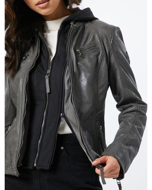 Gipsy By Mauritius Black Lederjacke 'Nola'