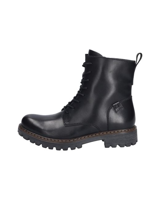 Josef Seibel Black Schnürstiefelette 'Marta'