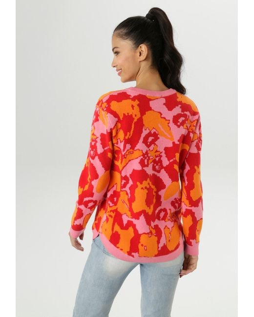Aniston SELECTED Red Pullover