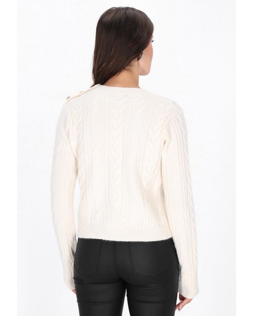 faina White Pullover