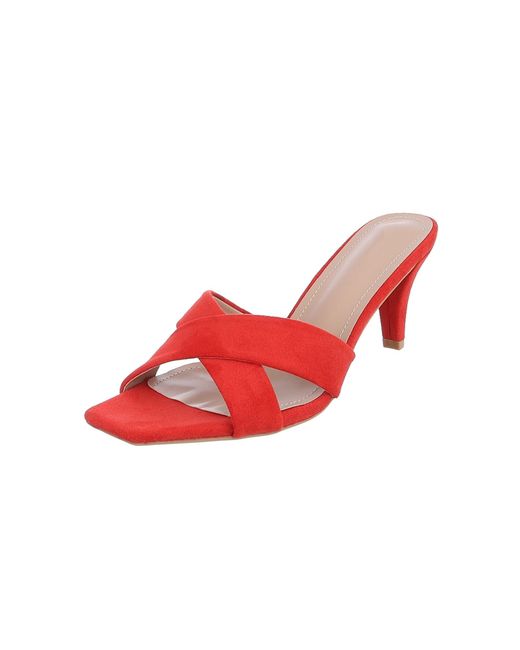 Ital-Design Red Pantolette