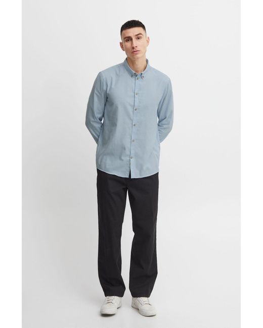 Solid Hemd in Blue für Herren