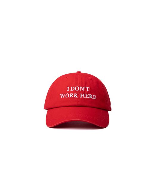 Hatline LAB Red Cap I Dont Work Here