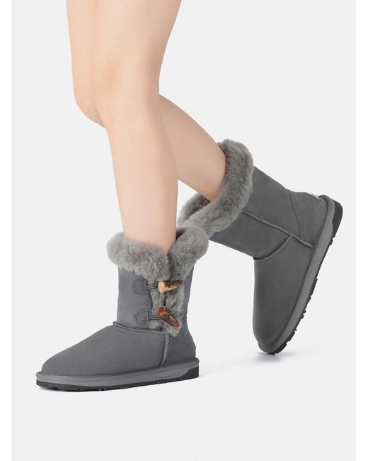 EVER AU Gray Boots