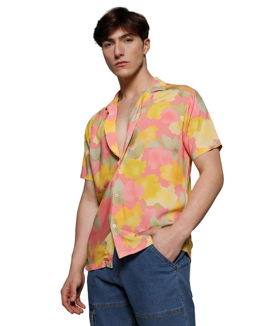 Campus Sutra Hemd Jayce in Yellow für Herren