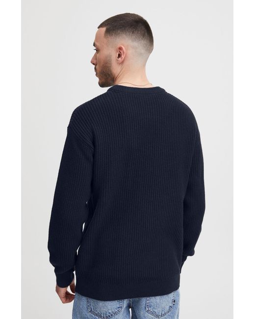 Solid Pullover in Blue für Herren