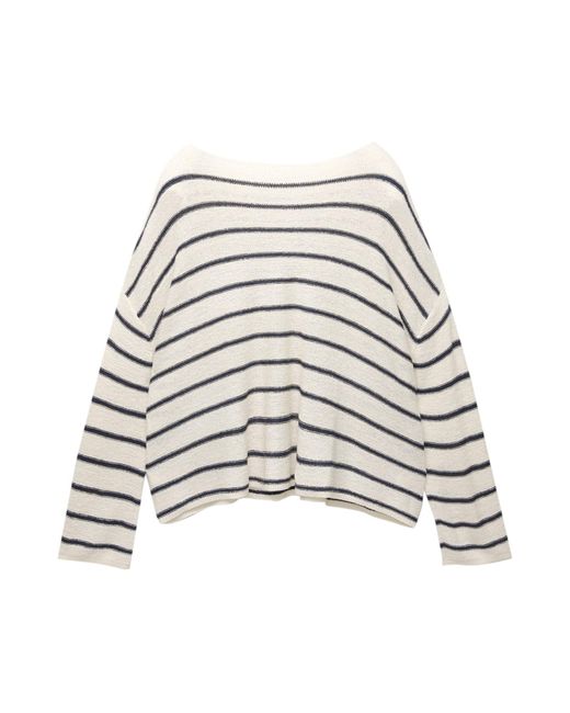 Pull&Bear White Pullover