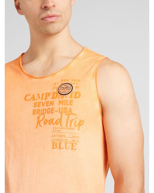 Camp David Top 'muscle' in Orange für Herren