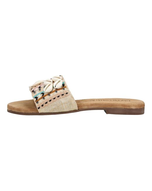 Lazamani Metallic Pantolette