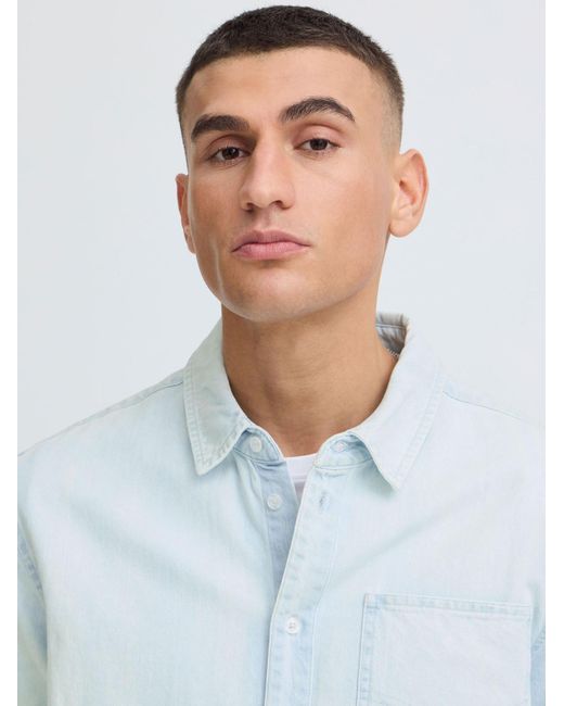 Solid Jeanshemd Sdrogue in White für Herren