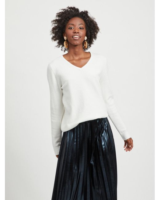Vila White Pullover Viril
