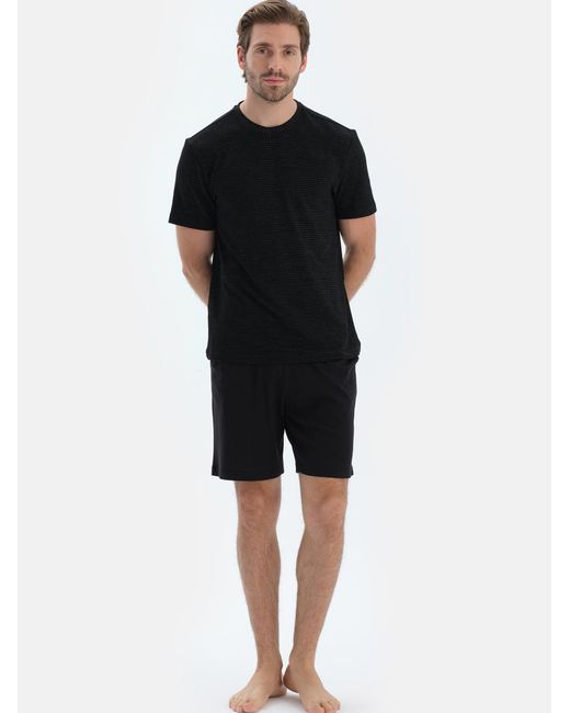 Dagi Pyjama in Black für Herren